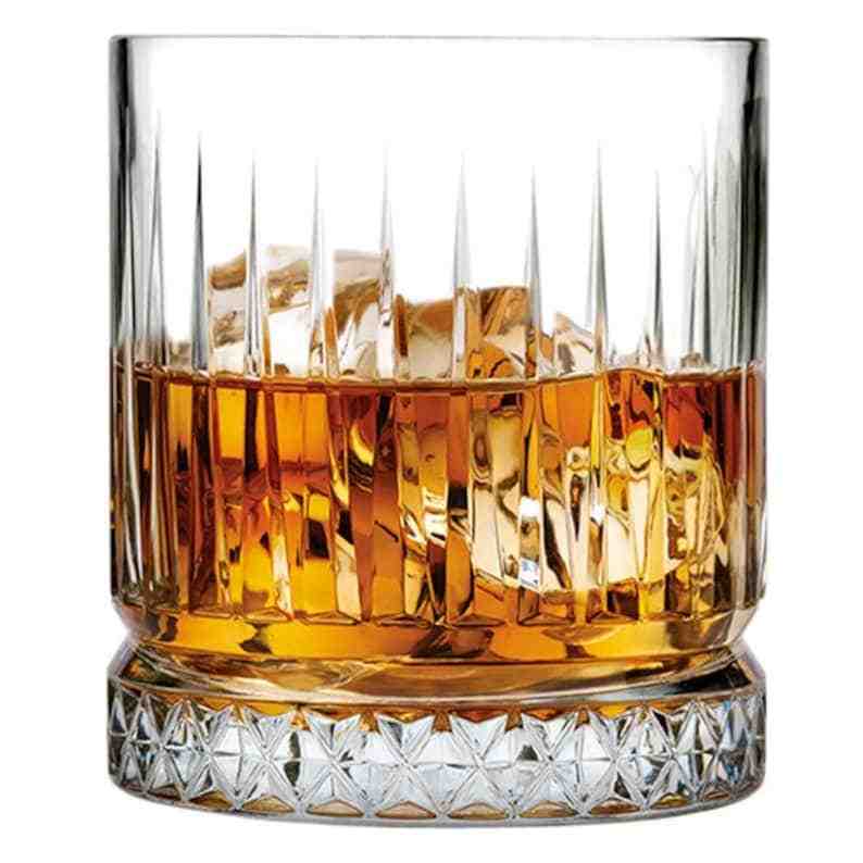 European Crystal Whiskey Glasses Set of 6 pcs- 355 ml Bar Glass