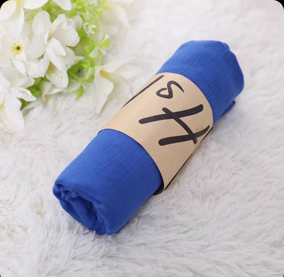 Pretty Vibes Blue Scarf | Light Weight