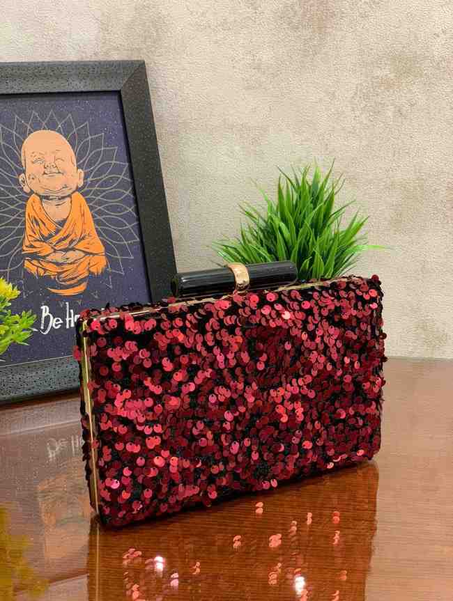 Shimmer Women Clutch Purse | Cross Body Bag | Designer Purse
