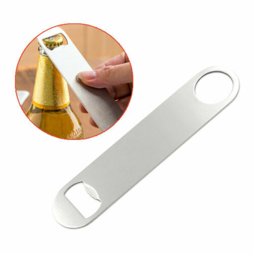 Flat Bottle Cap Opener Remover Stainless Steel