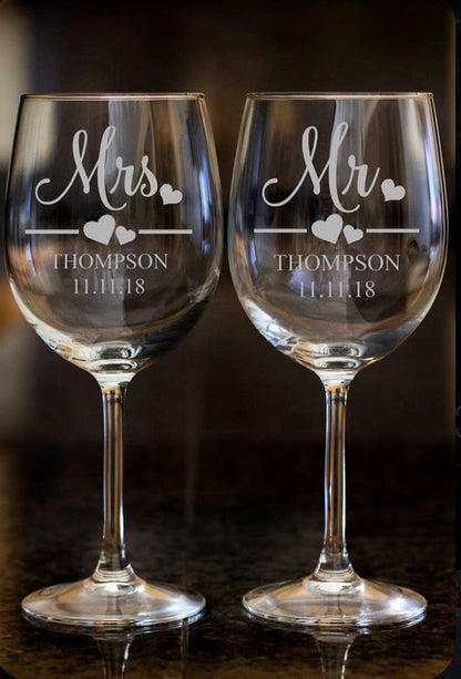 Personalized Wine Glasses