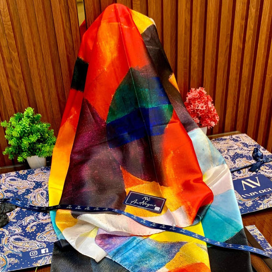 Artistic Pretty Collection- Trending Floral Printed Silk Scarves & Stoles Wrap