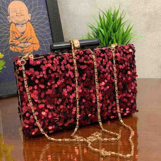 Shimmer Women Clutch Purse | Cross Body Bag | Designer Purse