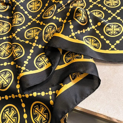 Royal Black & Gold Designer Stole – Luxe Pattern